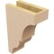 Ekena Millwork 4"W x 8"D x 12"H Classic Asheboro Rough Cedar Woodgrain TimberThane Corbel, Primed Tan CORUR04X08X12ASHRCPR - alternate 5